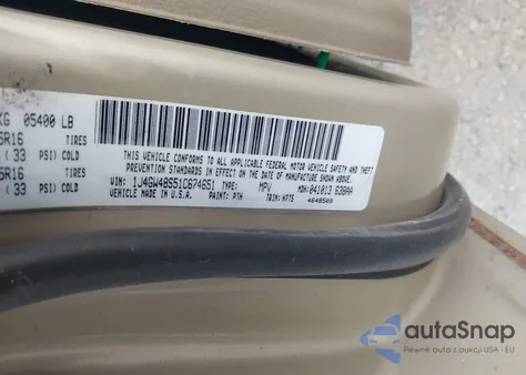 2001 Jeep Grand Cherokee Laredo from USA, damaged, VIN 1J4GW48S51C674651